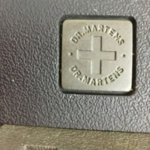 Dr. Martens AirWair Black Leather Combat Boots Lace-Up Size 9 Mens Durable Sole - Picture 13 of 14